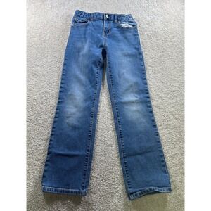 Old Navy Jeans Unisex Kids‎ Blue Size 10 Straight Fit Adjustable Waist